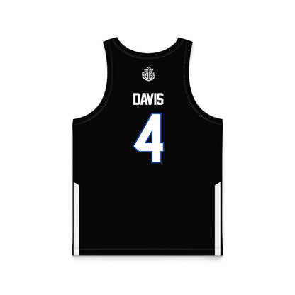 Grand Valley - NCAA Women's Basketball : Anayya Davis - Black Basketball Jersey-1