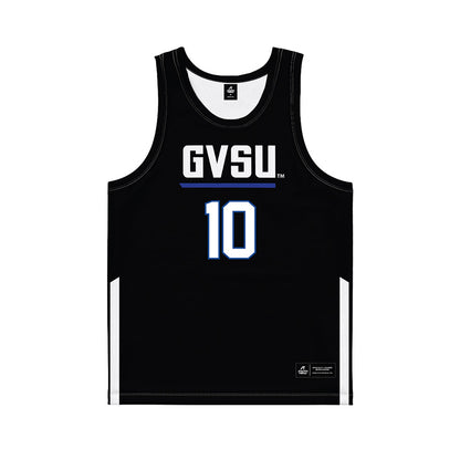 Grand Valley - NCAA Women's Basketball : MacKenzie Bisballe - Black Basketball Jersey-0