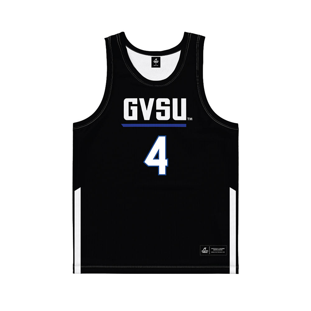 Grand Valley - NCAA Women's Basketball : Anayya Davis - Black Basketball Jersey-0