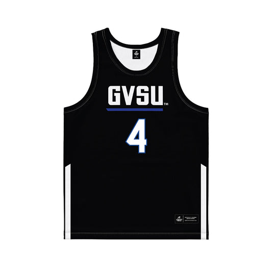 Grand Valley - NCAA Women's Basketball : Anayya Davis - Black Basketball Jersey-0