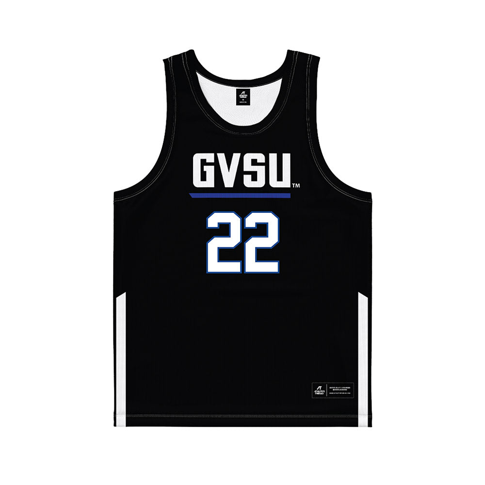 Grand Valley - NCAA Women's Basketball : Ava Scanlon - Black Basketball Jersey-0