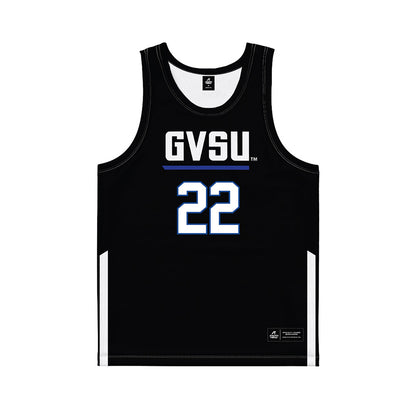 Grand Valley - NCAA Women's Basketball : Ava Scanlon - Black Basketball Jersey-0
