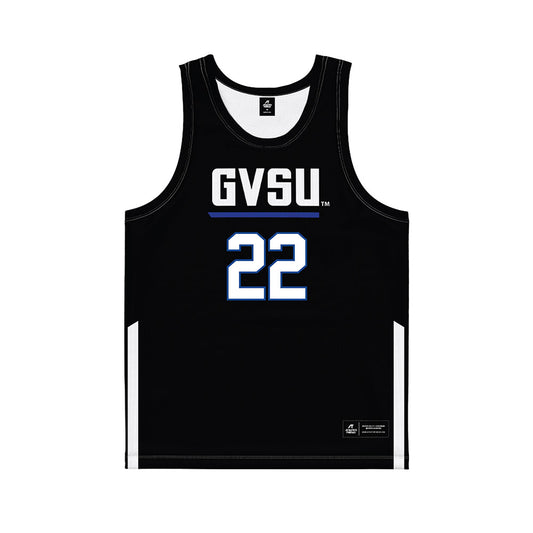 Grand Valley - NCAA Women's Basketball : Ava Scanlon - Black Basketball Jersey-0
