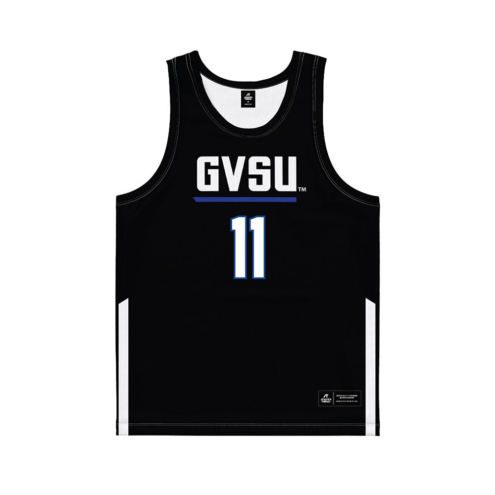 Grand Valley - NCAA Women's Basketball : Madi Uyl - Black Basketball Jersey-0