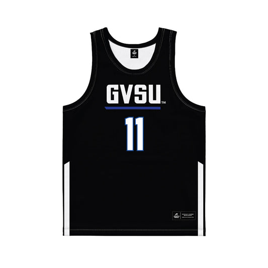 Grand Valley - NCAA Women's Basketball : Madi Uyl - Black Basketball Jersey-0
