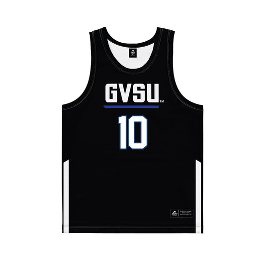 Grand Valley - NCAA Women's Basketball : MacKenzie Bisballe - Black Basketball Jersey-0