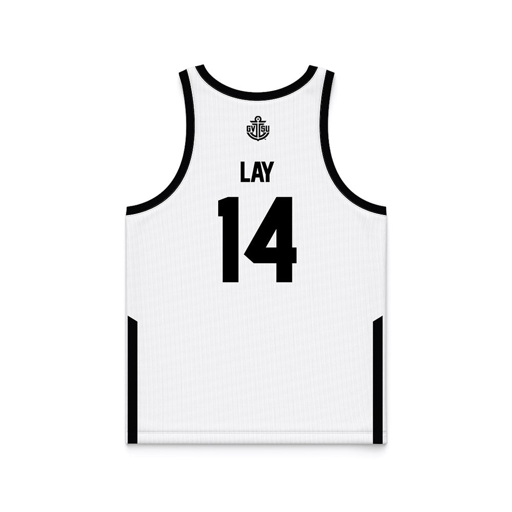 Grand Valley - NCAA Women's Basketball : Avery Lay - White Basketball Jersey-1