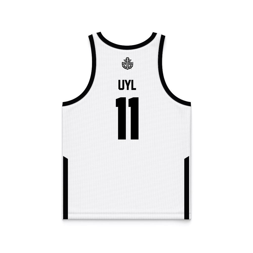 Grand Valley - NCAA Women's Basketball : Madi Uyl - White Basketball Jersey-1