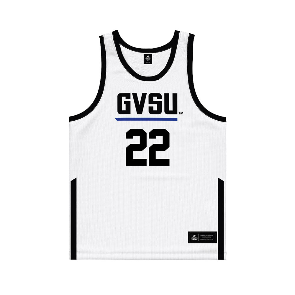 Grand Valley - NCAA Women's Basketball : Ava Scanlon - White Basketball Jersey-0