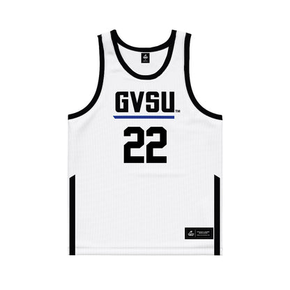 Grand Valley - NCAA Women's Basketball : Ava Scanlon - White Basketball Jersey-0