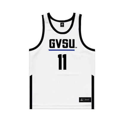 Grand Valley - NCAA Women's Basketball : Madi Uyl - White Basketball Jersey-0