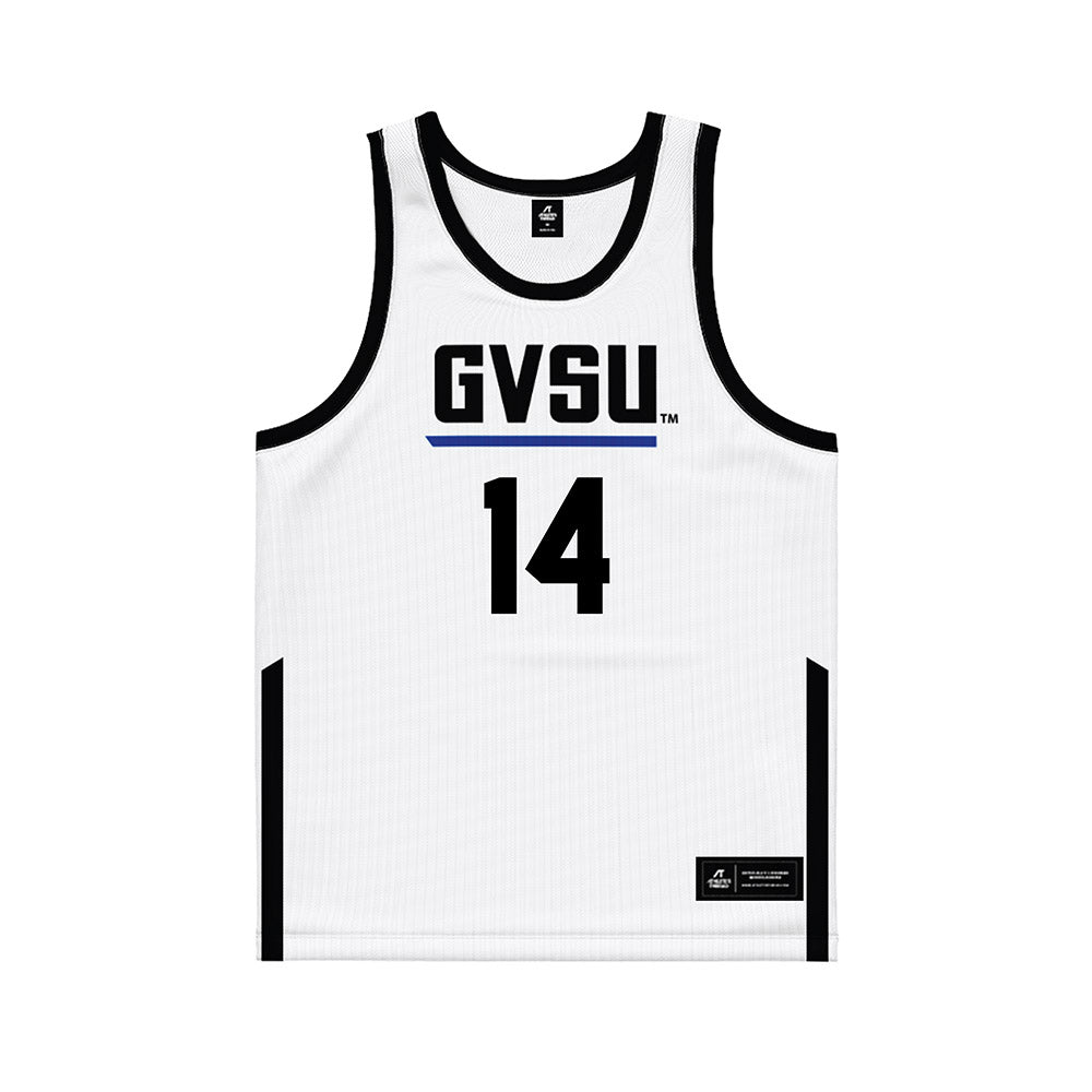 Grand Valley - NCAA Women's Basketball : Avery Lay - White Basketball Jersey-0