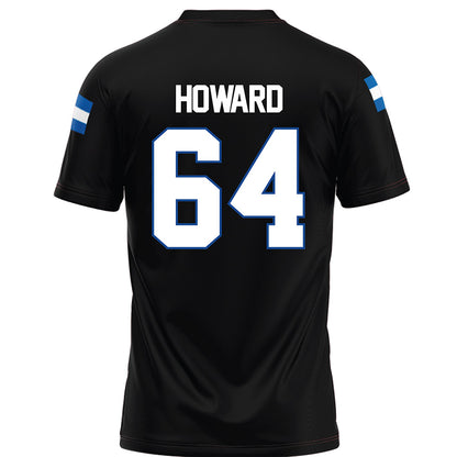 Grand Valley - NCAA Football : Barry Howard - Black Football Jersey-1