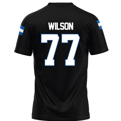 Grand Valley - NCAA Football : JJ Wilson - Black Football Jersey-1
