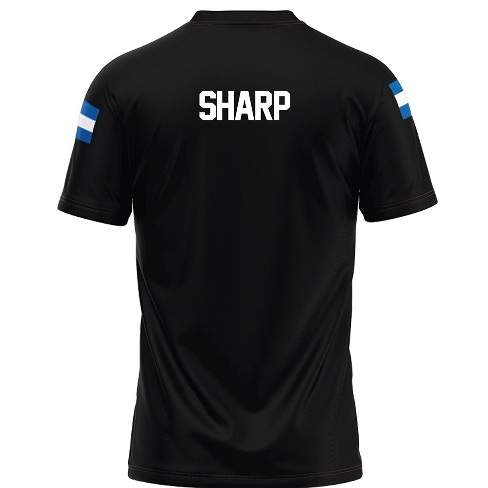Grand Valley - NCAA Football : Miles Sharp - Black Football Jersey-1