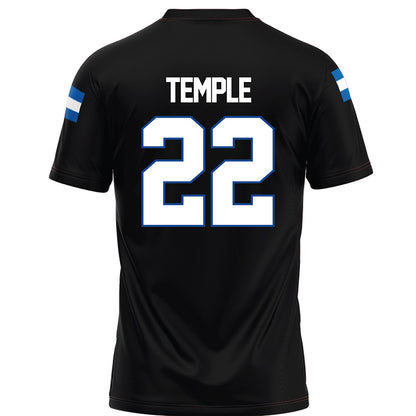 Grand Valley - NCAA Football : Troy Temple - Black Football Jersey-1
