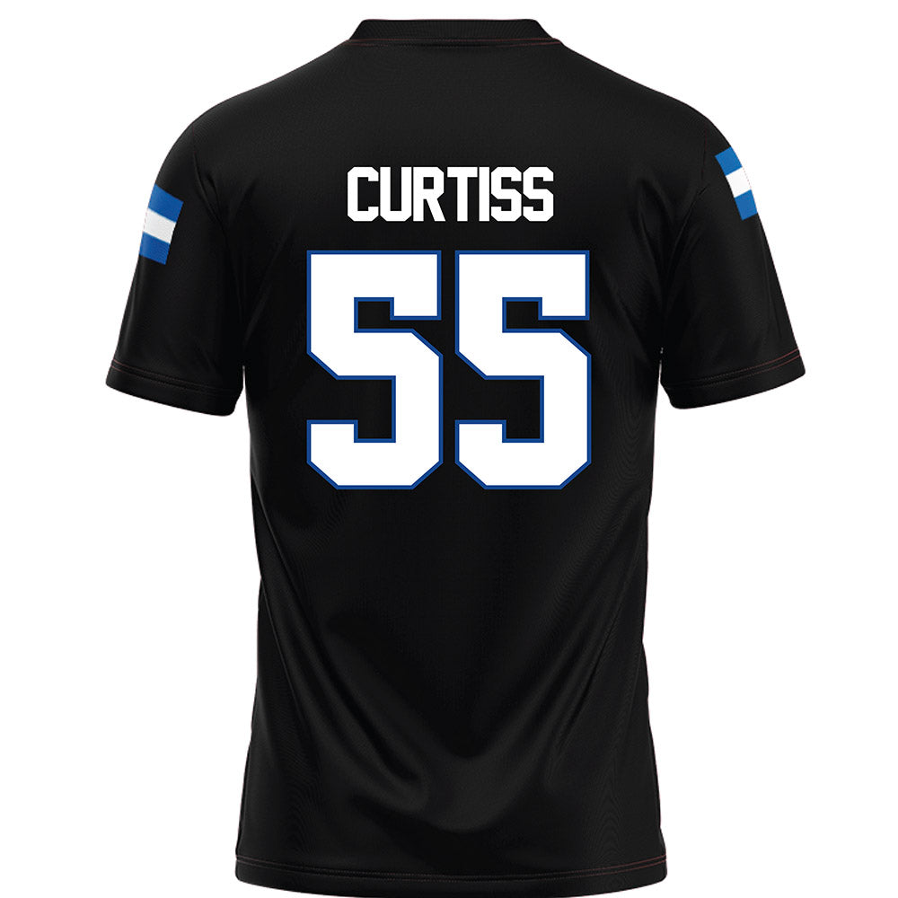 Grand Valley - NCAA Football : Evan Curtiss - Black Football Jersey-1
