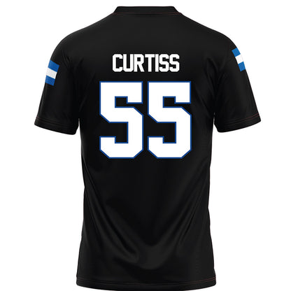 Grand Valley - NCAA Football : Evan Curtiss - Black Football Jersey-1