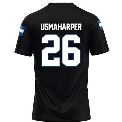 Grand Valley - NCAA Football : Syone Usma-Harper - Black Football Jersey-1