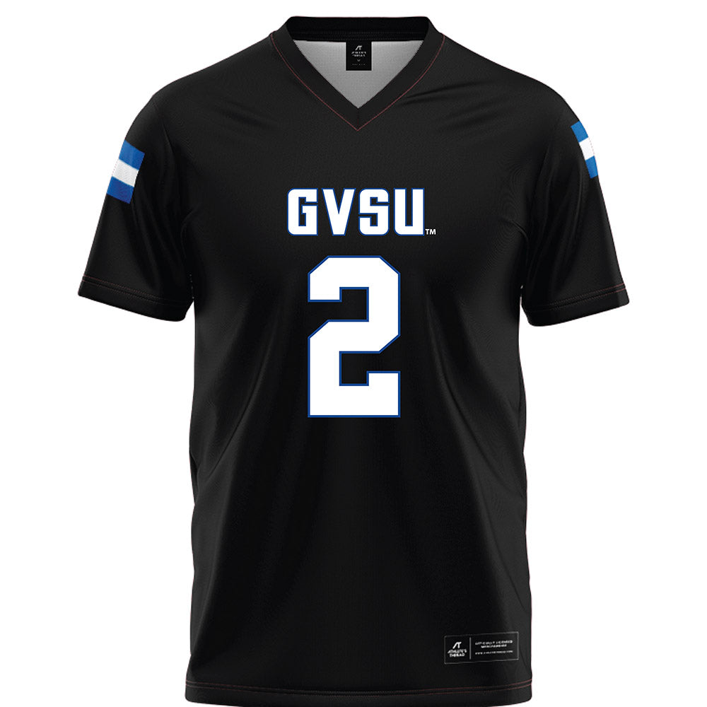 Grand Valley - NCAA Football : Terez Reid - Black Football Jersey-0