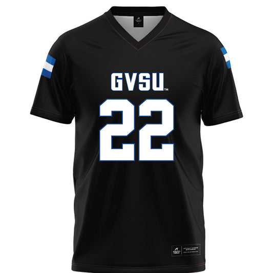 Grand Valley - NCAA Football : Troy Temple - Black Football Jersey-0