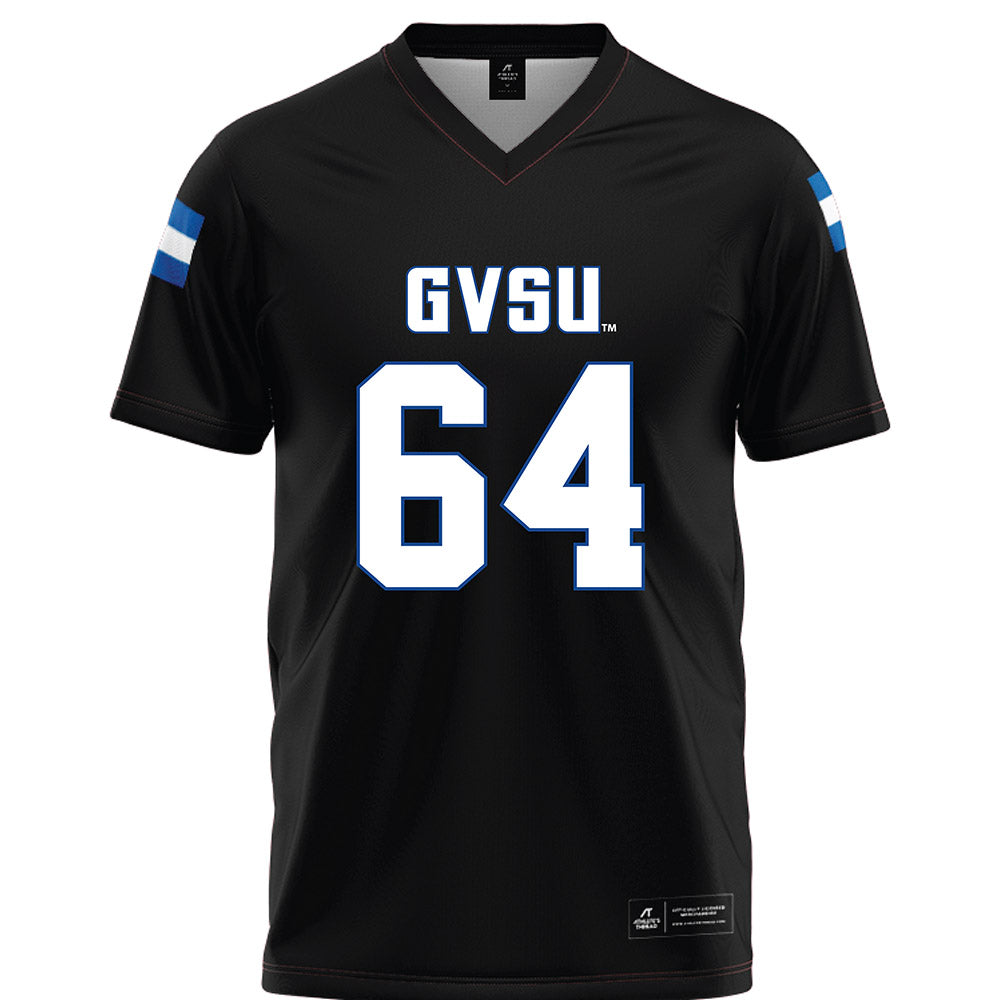 Grand Valley - NCAA Football : Barry Howard - Black Football Jersey-0