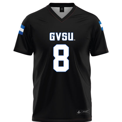Grand Valley - NCAA Football : Zak Olejniczak - Black Football Jersey-0