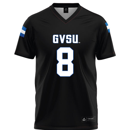 Grand Valley - NCAA Football : Zak Olejniczak - Black Football Jersey-0