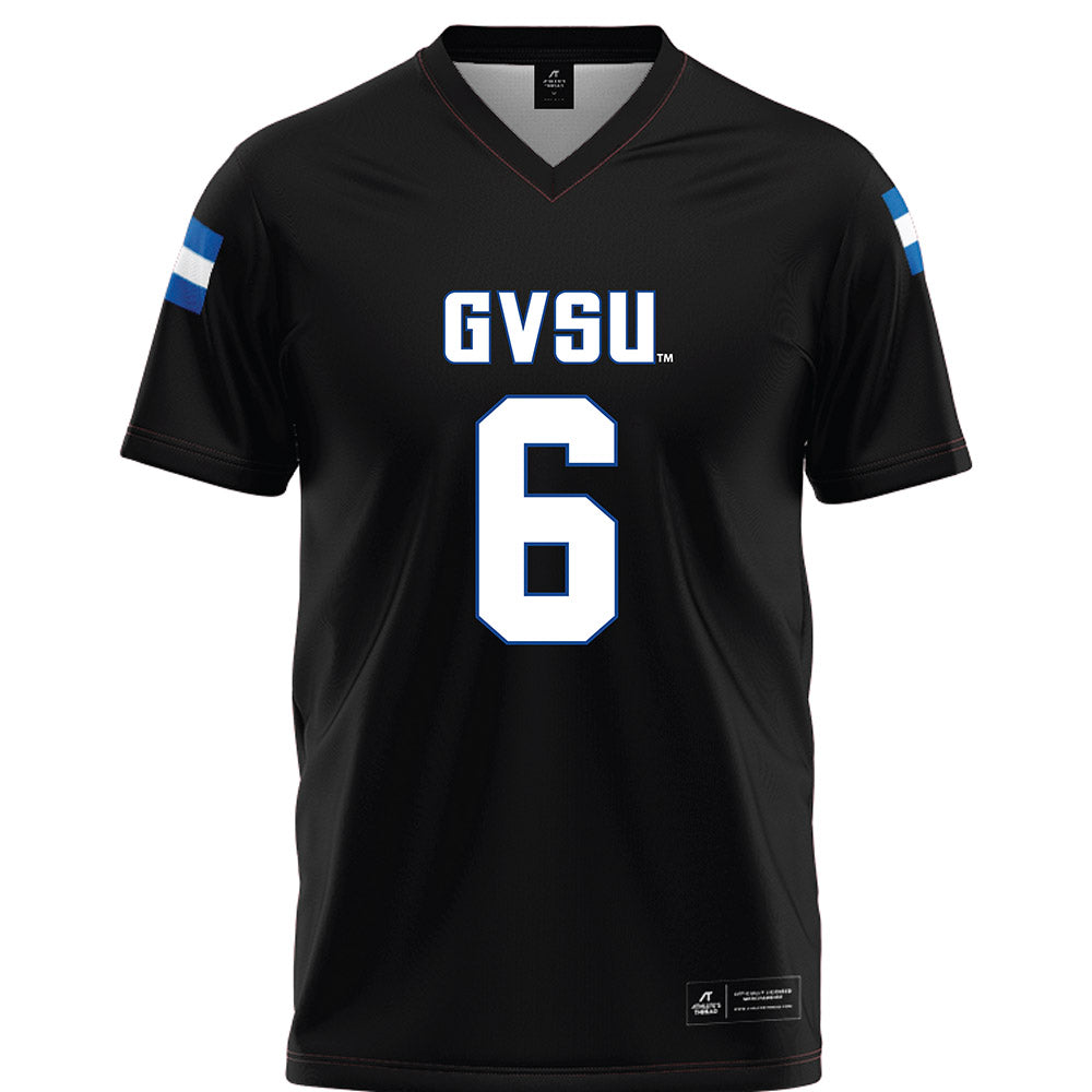 Grand Valley - NCAA Football : Bryce Hurley - Black Football Jersey-0