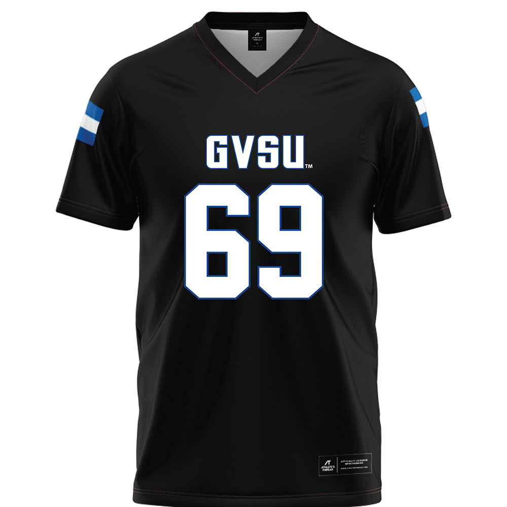Grand Valley - NCAA Football : Cannon Mackey - Black Football Jersey-0