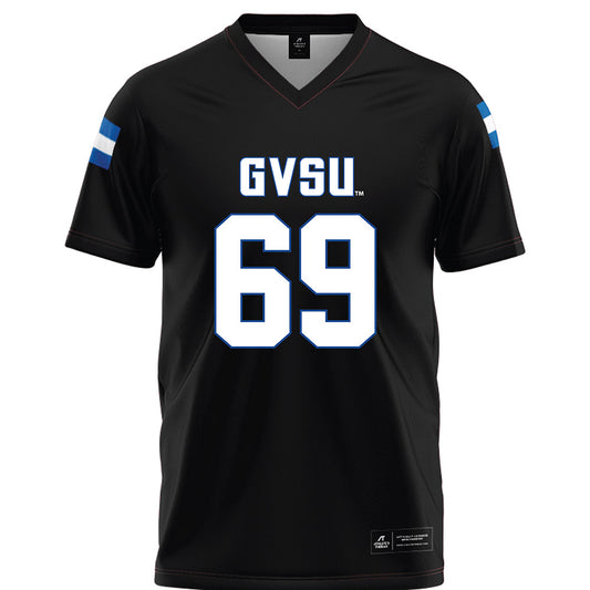 Grand Valley - NCAA Football : Cannon Mackey - Black Football Jersey-0