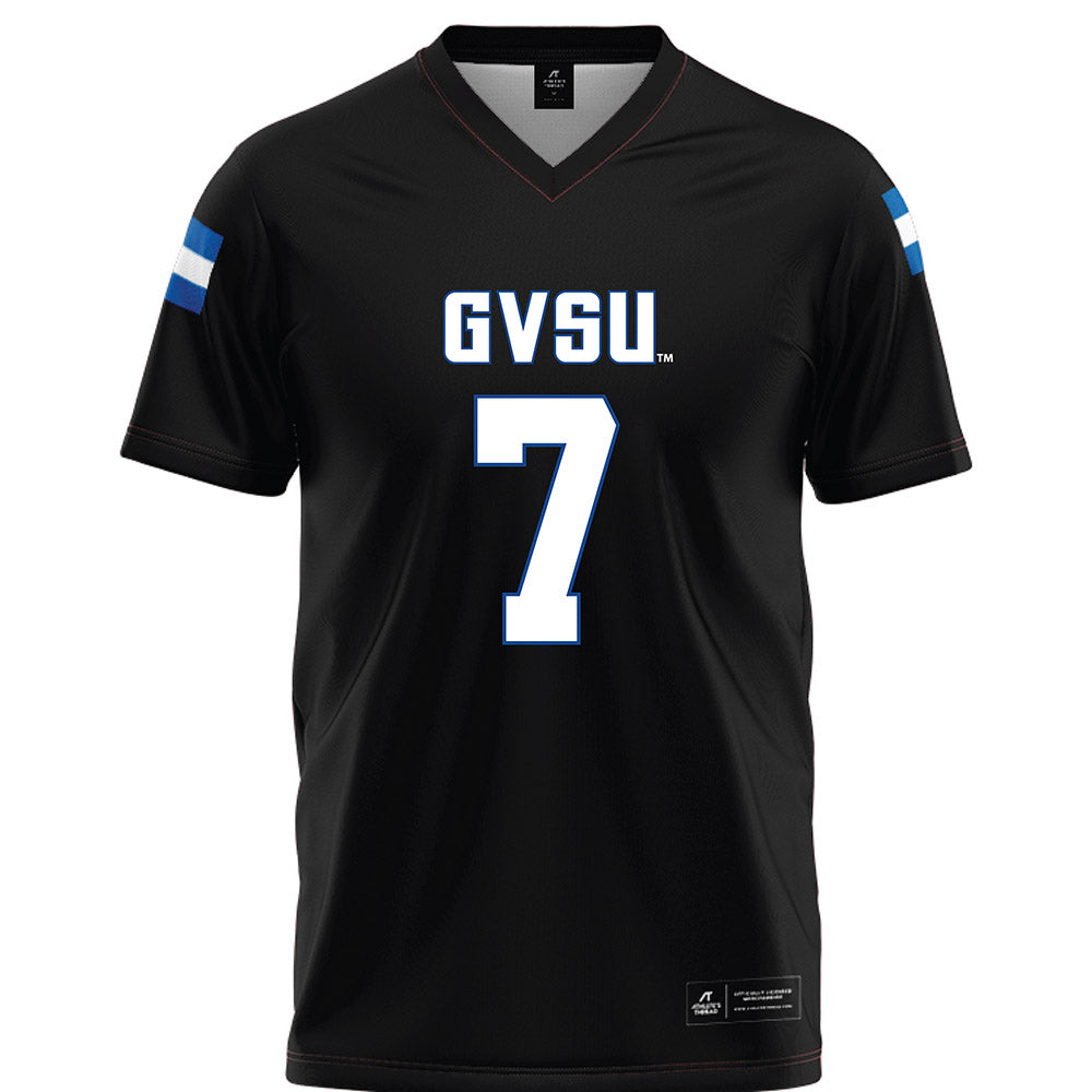 Grand Valley - NCAA Football : Derek Rood - Black Football Jersey-0