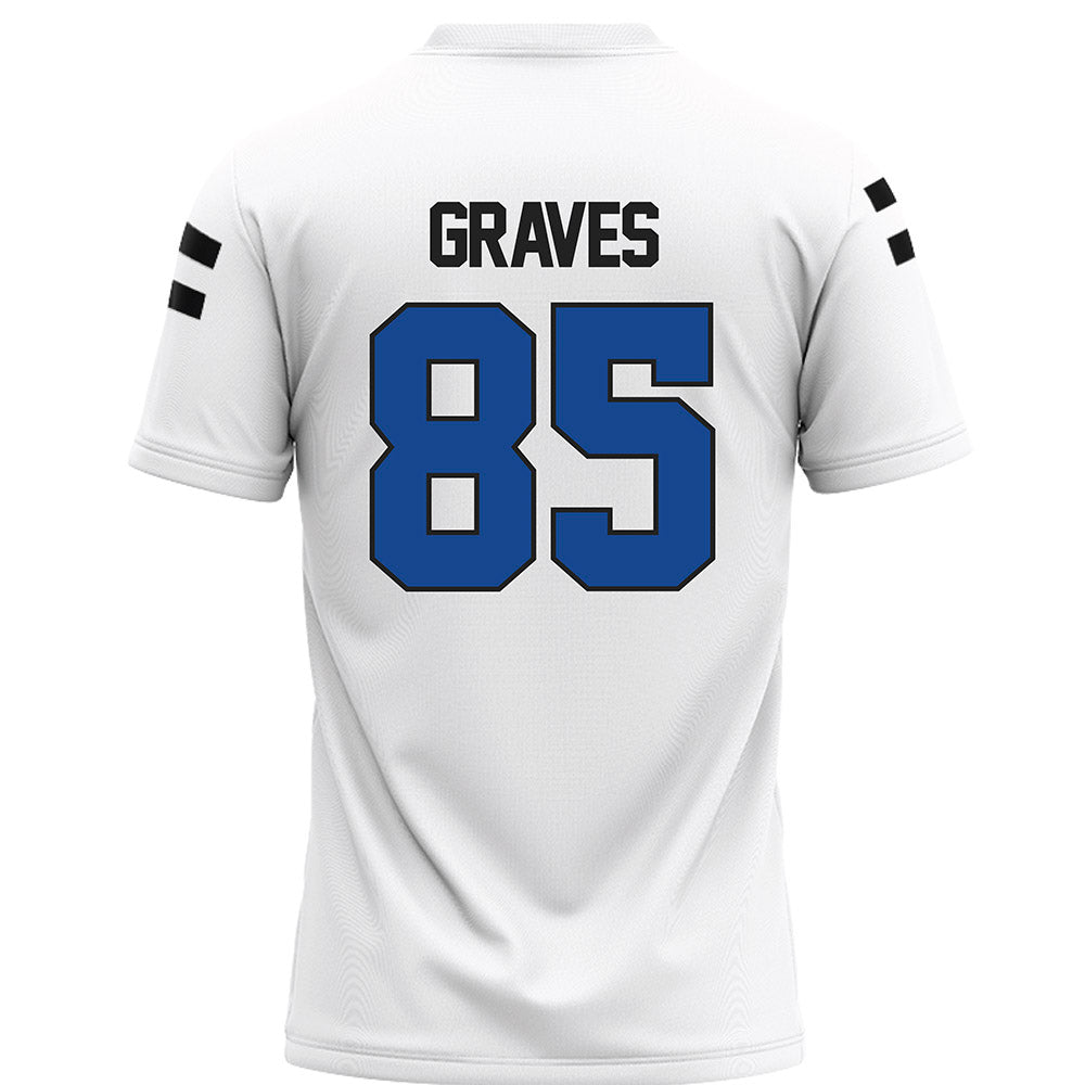Grand Valley - NCAA Football : Eli Graves - White Football Jersey-1
