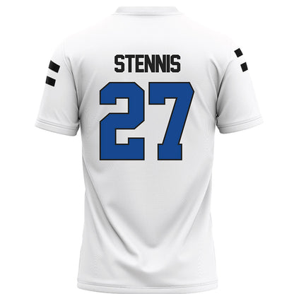 Grand Valley - NCAA Football : Damon Stennis - White Football Jersey-1