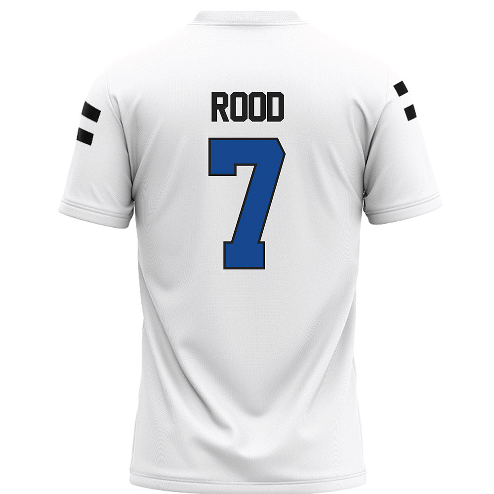 Grand Valley - NCAA Football : Derek Rood - White Football Jersey-1