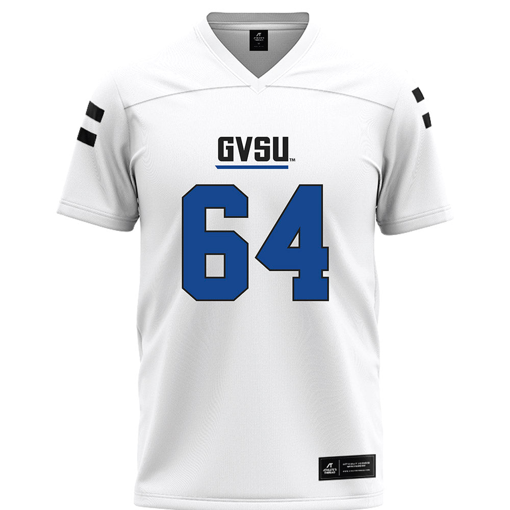 Grand Valley - NCAA Football : Brett Weaver - White Football Jersey-0