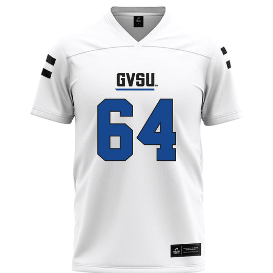 Grand Valley - NCAA Football : Brett Weaver - White Football Jersey-0