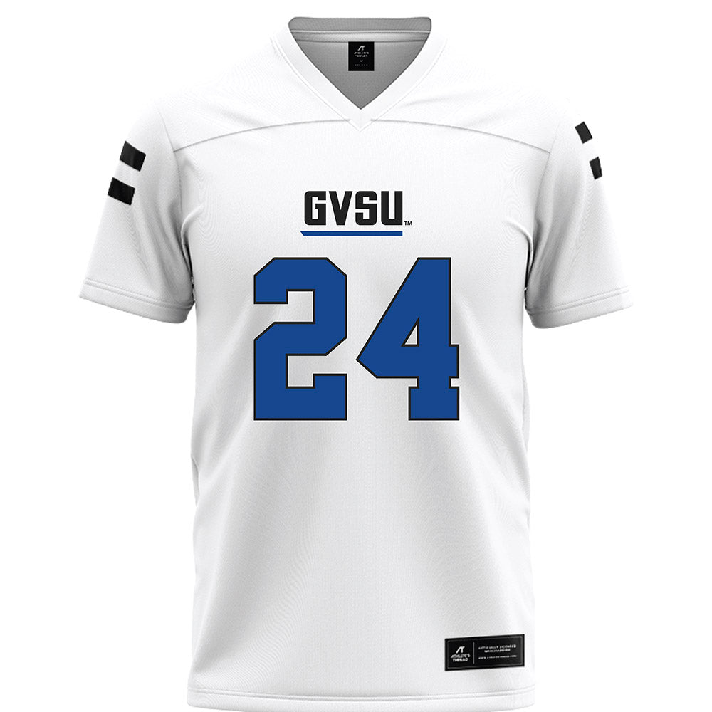 Grand Valley - NCAA Football : Deondray Monroe - White Football Jersey-0
