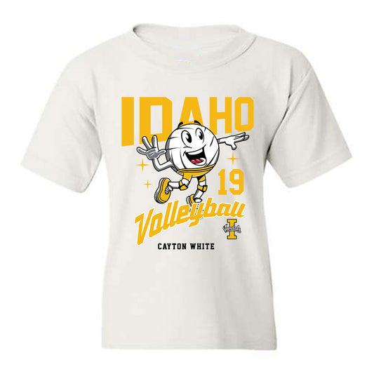 Idaho - NCAA Women's Volleyball : Cayton White - Fashion Shersey Youth T-Shirt-0