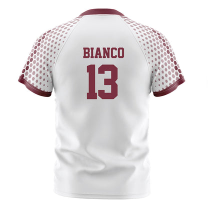 UMass - NCAA Men's Soccer : Joseph Bianco - White Soccer Jersey-1