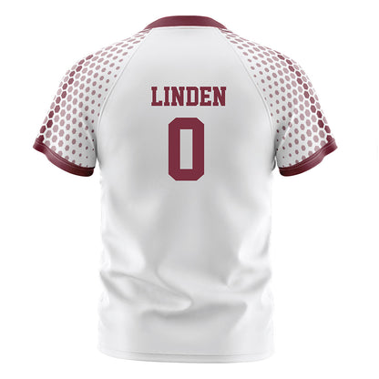 UMass - NCAA Men's Soccer : Dean Linden - White Soccer Jersey-1