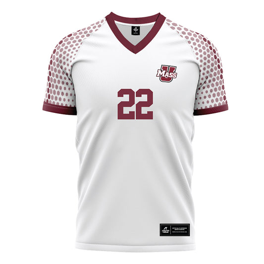 UMass - NCAA Men's Soccer : Theo Allenby - White Soccer Jersey-0