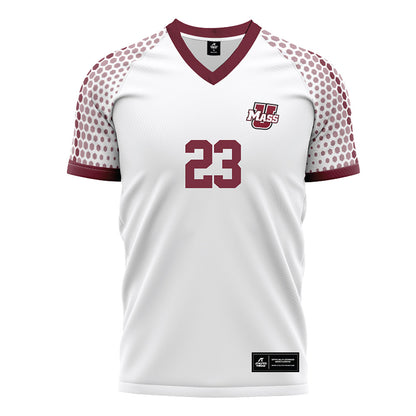 UMass - NCAA Men's Soccer : Taylon Gayle - White Soccer Jersey-0