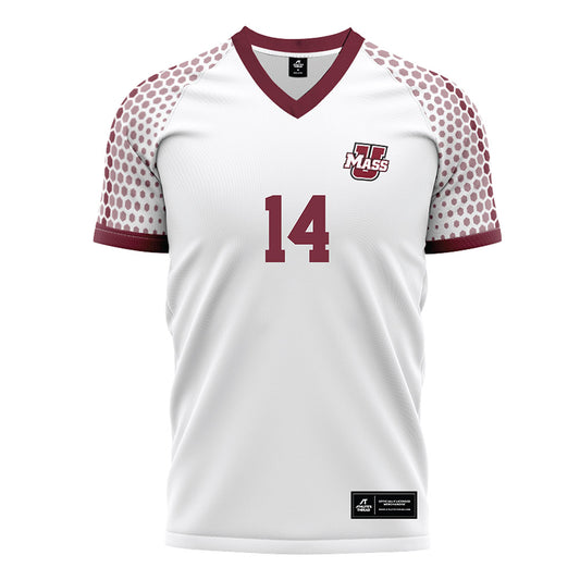 UMass - NCAA Men's Soccer : John-Paul Mbuthia - White Soccer Jersey-0