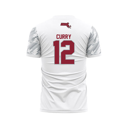 UMass - NCAA Women's Soccer : Monica Curry - White Soccer Jersey-1