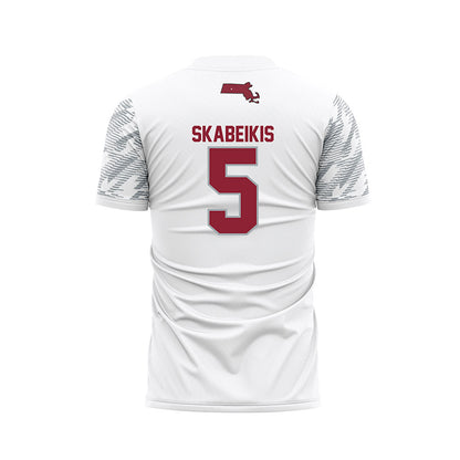 UMass - NCAA Women's Soccer : Sophie Skabeikis - White Soccer Jersey-1