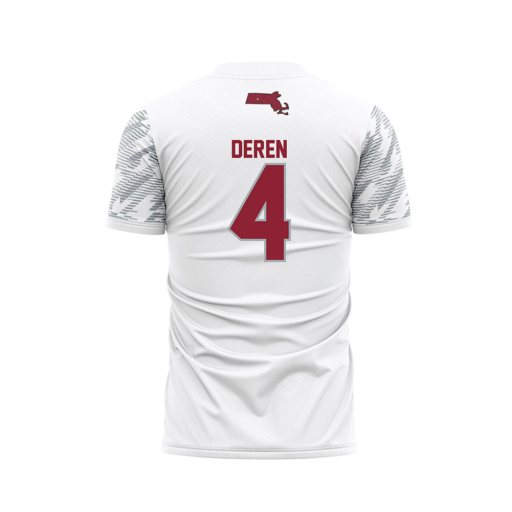 UMass - NCAA Women's Soccer : Amelia Deren - White Soccer Jersey-1