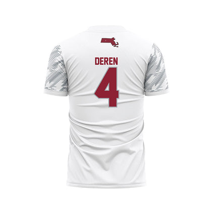 UMass - NCAA Women's Soccer : Amelia Deren - White Soccer Jersey-1