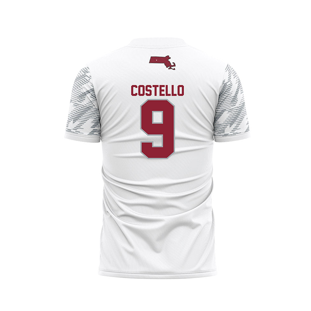UMass - NCAA Women's Soccer : Peyton Costello - White Soccer Jersey-1