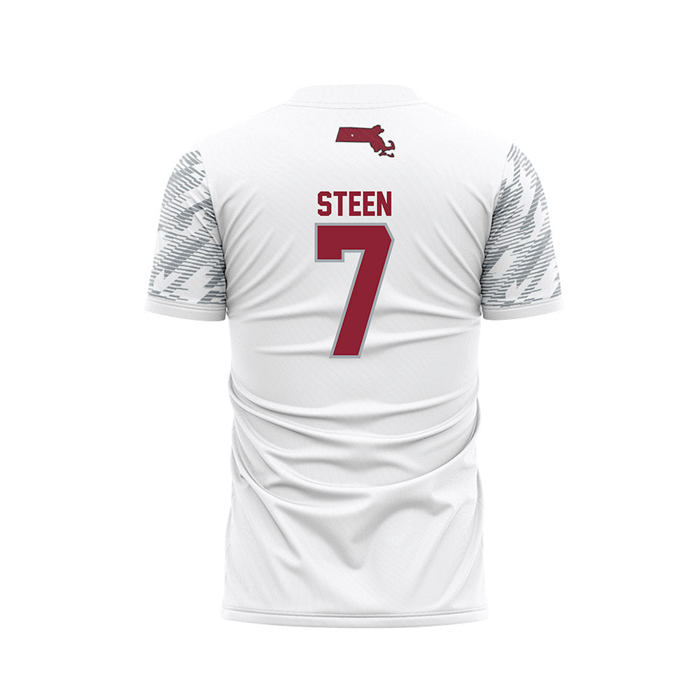 UMass - NCAA Women's Soccer : Kaila Steen - White Soccer Jersey-1